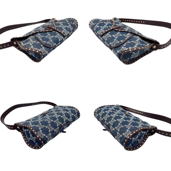 CELINE Macadam Denim Handbag - Picture 3 of 8